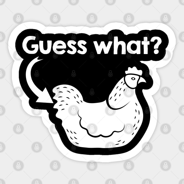 Guess What? - White Text Sticker by Geeks With Sundries